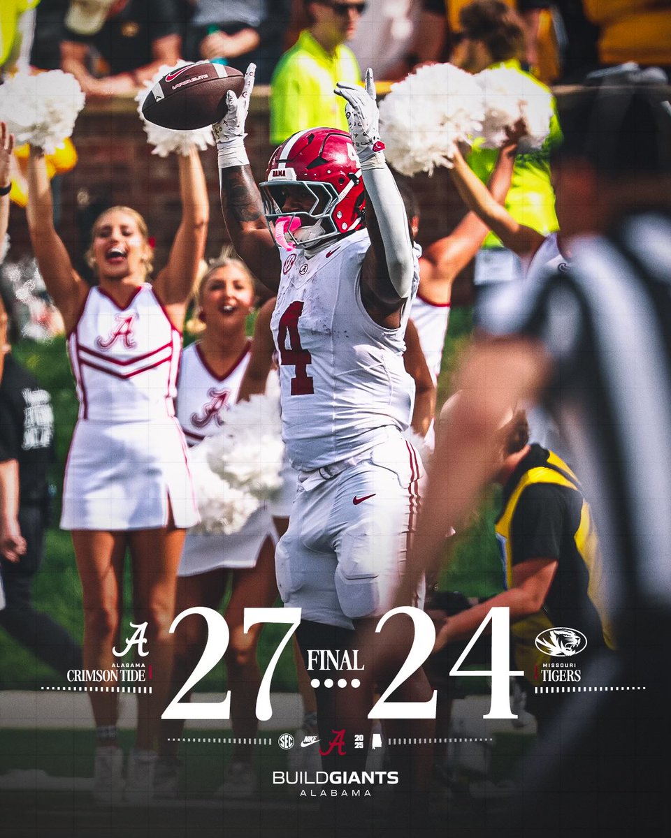 AlabamaFTBL's tweet image. Gold Dust. ✊

#RollTide  |  @_MIBProgram