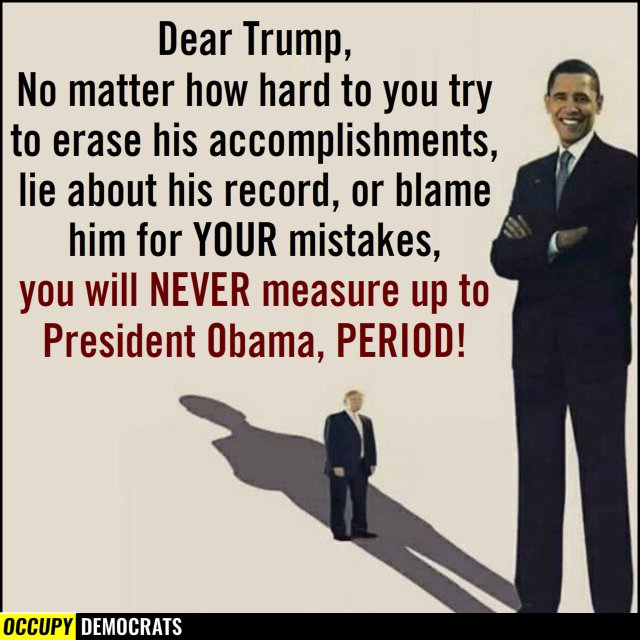 Damaan4u33's tweet image. Who agrees Barack Obama will ALWAYS overshadow Donald Trump? ✋️