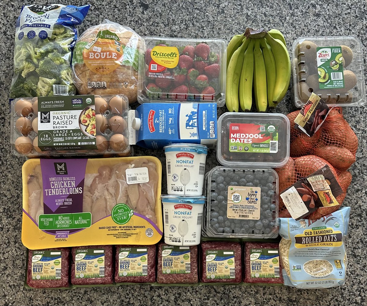 nolimit_luke_'s tweet image. You need to be eating intentionally

A minimally-processed, whole-food diet will make you feel &amp;amp; look better than you ever have

Here’s everything I eat throughout the week and why:

• 93/7 grass-fed ground beef - protein, natural fats, B vitamins, iron
• Chicken tenderloins -…