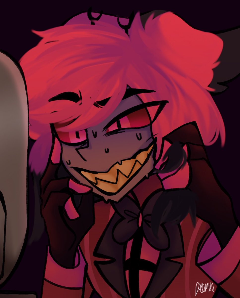 dasumiru's tweet image. Post mortem dysmorphia #Alastor #HazbinHotel