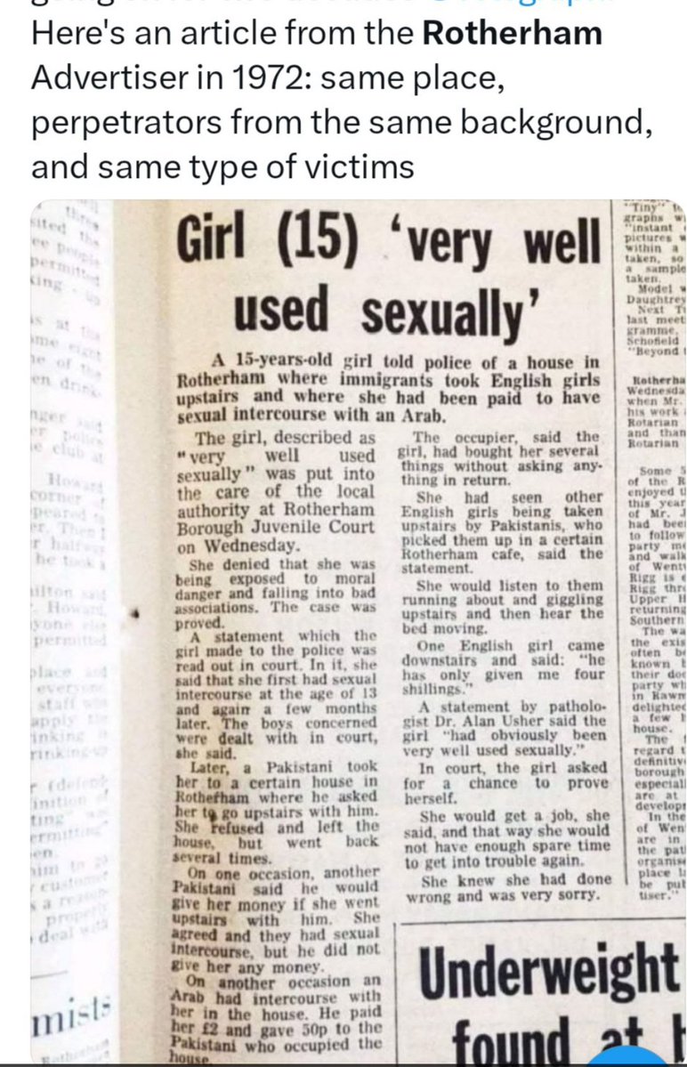 TimBarnsley1's tweet image. Would taking all children into care work? 
Rotherham Advertiser report from 1972 explains how that naughty girl was dealt with. 
(Of course, today, local #newspapers don&apos;t really report court cases so now we wouldn&apos;t even know about this)
