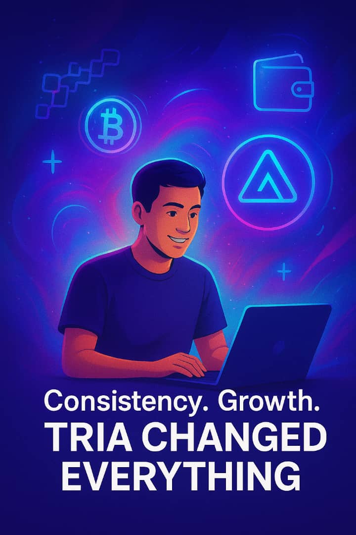 Nuskydaking's tweet image. TRIA ➢ A Journey of Consistency and Growth☆☟

⛓️➢◈ I started with zero, no audience, no recognition.
But one thing I had was consistency. 
Every day I showed up, shared value, and stayed true to the grind.

@useTria