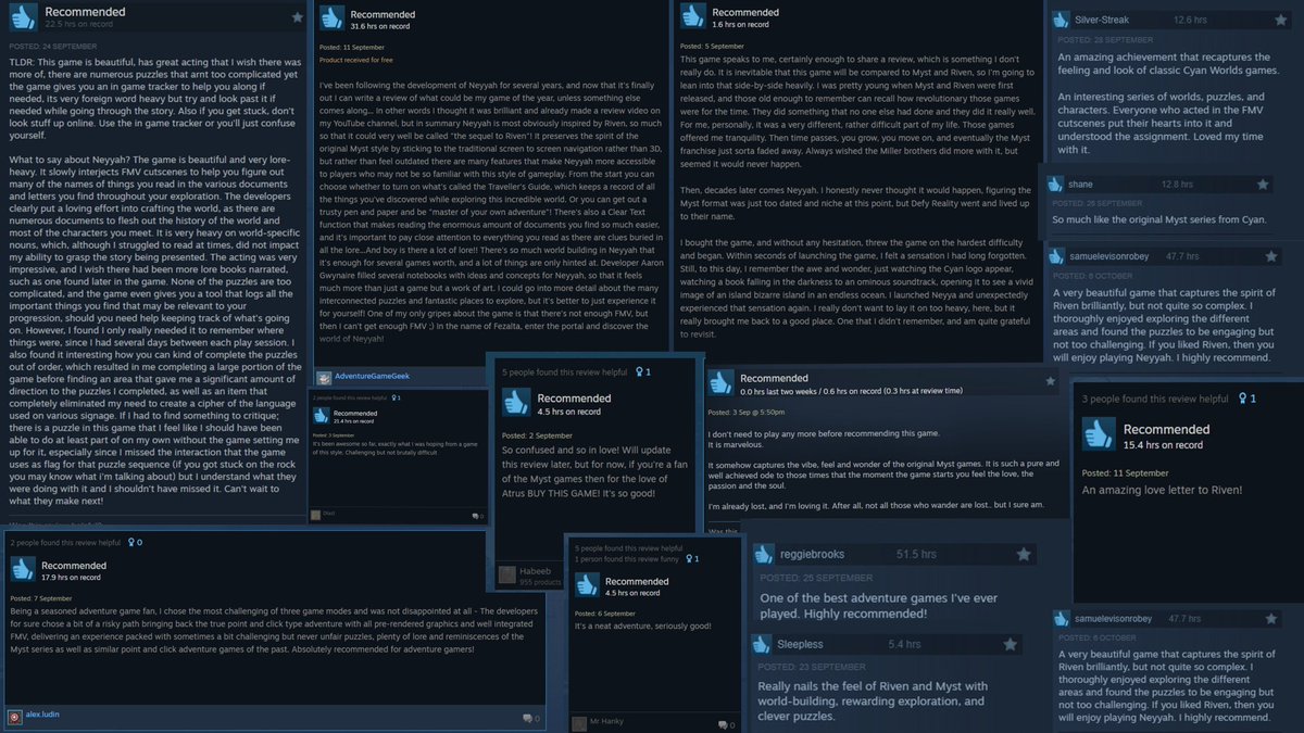 NeyyahGame's tweet photo. Thank you so much for reviews on the Steam page, and great to see the adventure so well received. Have you played Neyyah? Write up a review on Steam! #screenshotsaturday #gaming #gamedev #neyyah #newgame #adventuregame #reviews #feedback #indiedev https://t.co/IVgyKOso1D