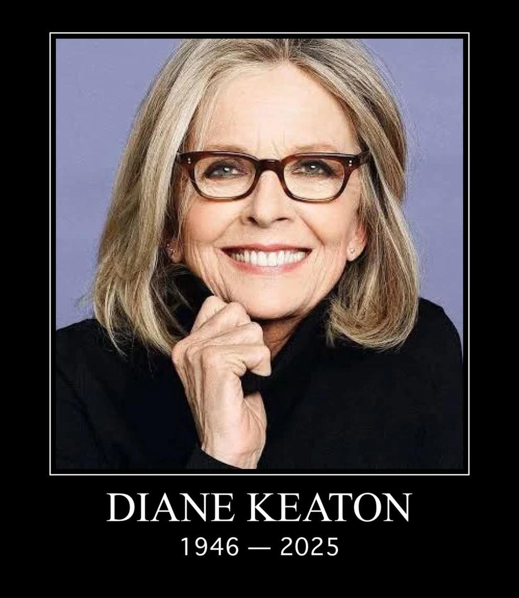 Sassafrass_84's tweet image. Damn another one is gone. 

Diane Keaton passed away today. 

Rest in peace. 🕊