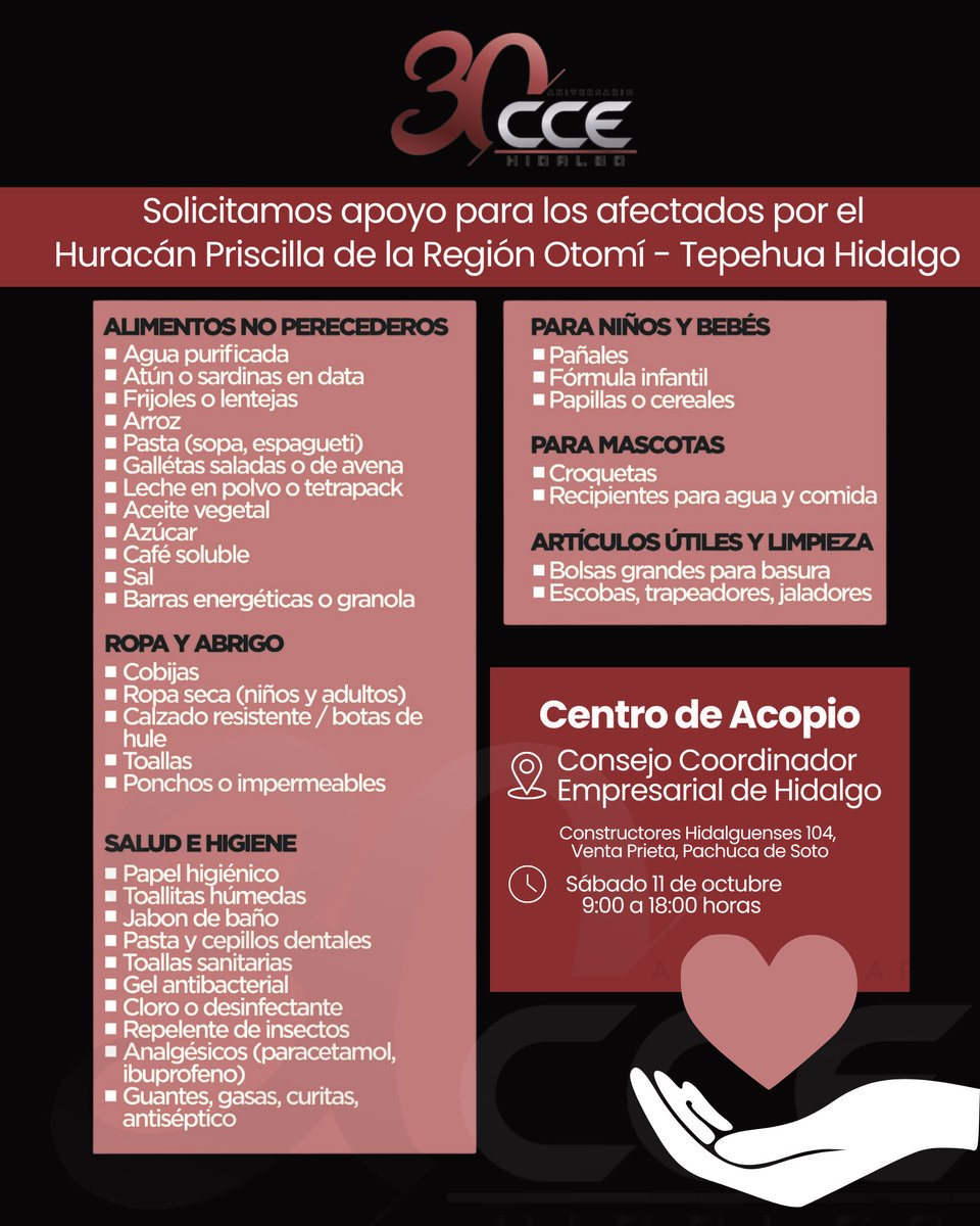 CCEHidalgo's tweet image. Es momento de unirnos y apoyar a quien más lo necesita. ¡Todo suma!