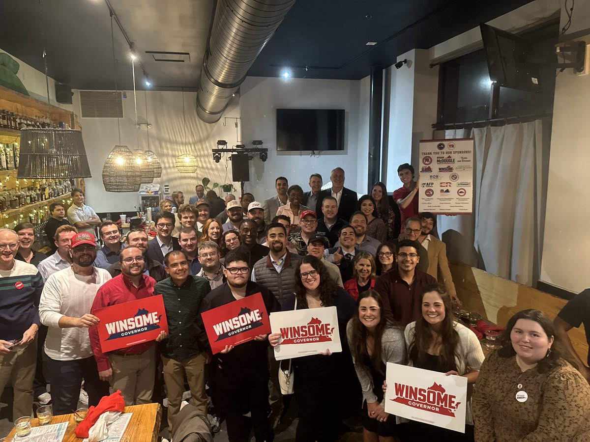 The YR National Deployment is in full swing out this weekend! Thank you to all the YRs from across the country who traveled to the Commonwealth to knock doors for <a href="/winwithwinsome/">Winsome Earle-Sears</a>, <a href="/JohnReid4VA/">John Reid</a>, <a href="/JasonMiyaresVA/">Jason Miyares</a>, and Delegates <a href="/VoteDavidOwen/">Delegate David Owen</a>, @CarrieCoyner, and <a href="/KimTaylor_VA/">Kim Taylor</a>!