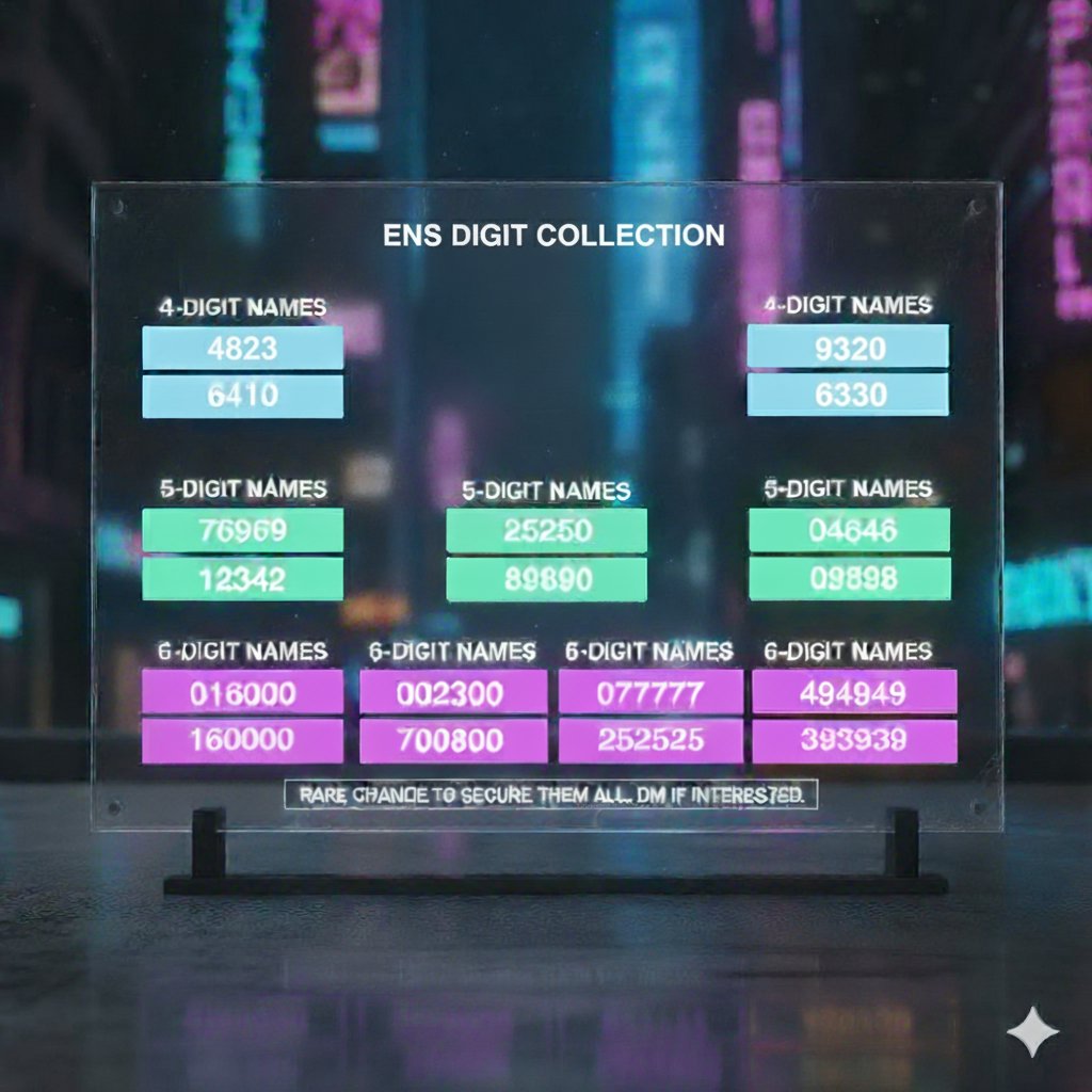 Got liquidated and lost $3,300 💀
Putting my digit collection up for sale

1.5 ETH for the whole set.

DM if you're serious.

#ens #web3 #LIQUIDATED