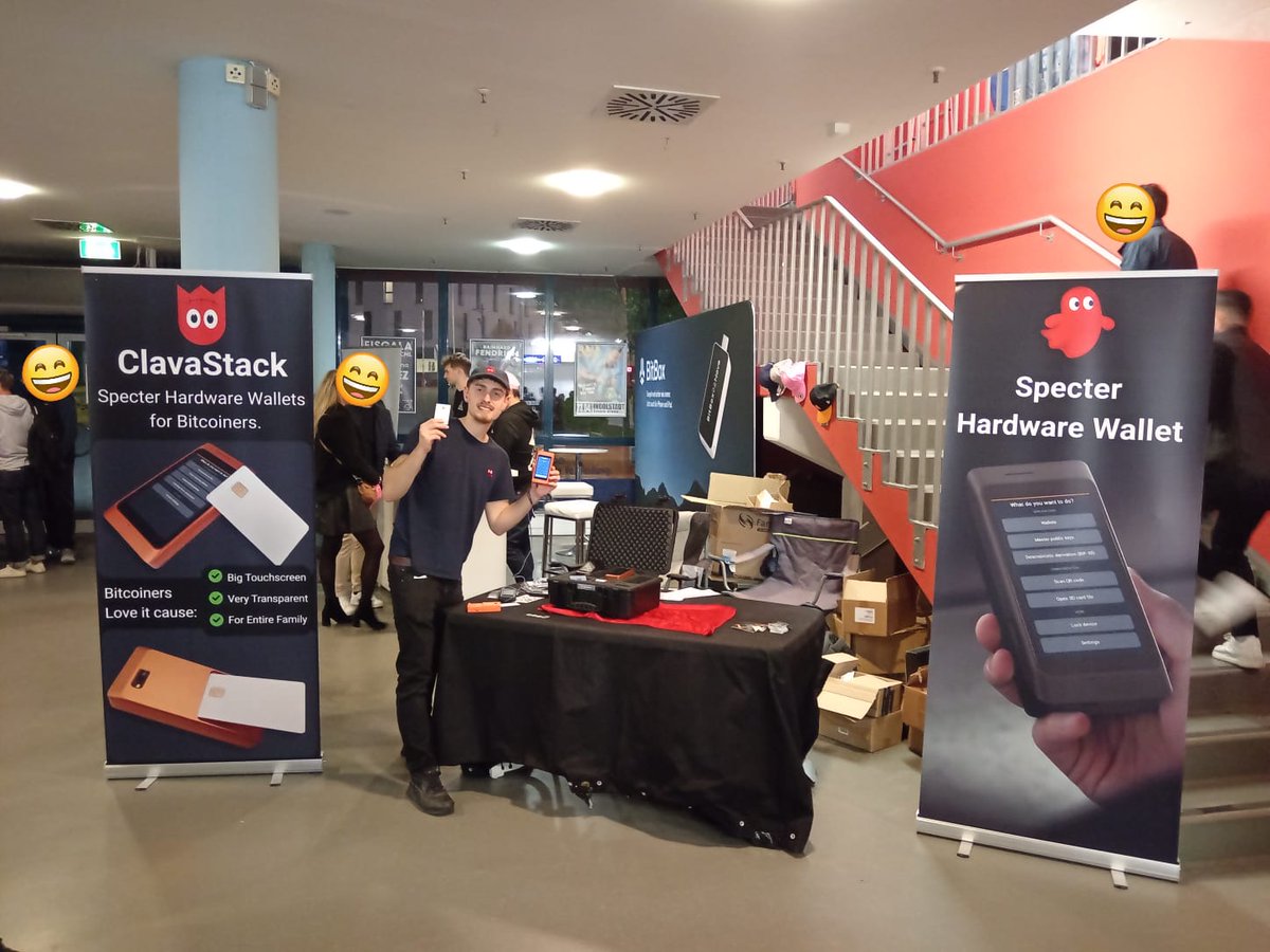ClavaStack (früher BtcFrankenstein) (@clavastack) on Twitter photo War ein richtig cooler <a href="/SpecterDIY/">SpecterDIY</a> Messestand auf dem #BitcoinForum! War ein richtig cooler <a href="/SpecterDIY/">SpecterDIY</a> Messestand auf dem #BitcoinForum!
