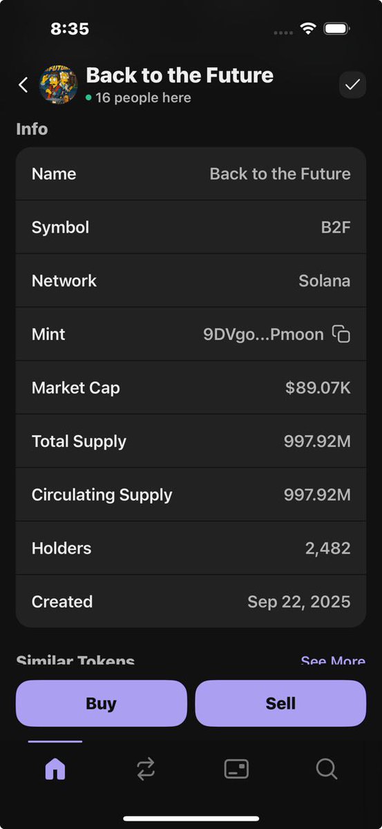 Virtualdash1's tweet image. I shill you guys this coin when it was at $44k MC. It&apos;s has doubled now.
I&apos;ve shilled you guys 2 coins so far. They are both look good. Its not fucking too late. Let&apos;s go 🚀🌕 #HODL ✊️

Ca: 9DVgoPhCJkmS9C1tVCRyz4Ectu5MNsph9nwiQZAPmoon