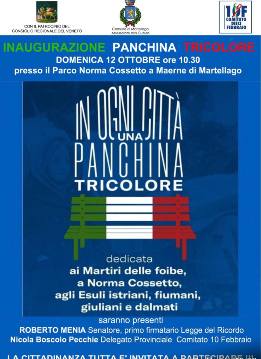 La mia domenica di testimonianza. La mia missione.
#leggemenia #10febbraio #foibe