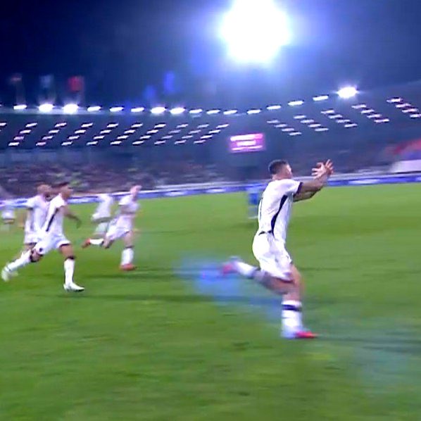 kosovarfootball's tweet photo. Our eagle in their own stadium! 🦅🇦🇱 https://t.co/uVja8RB7OW