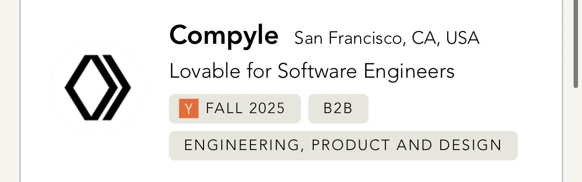 alexwikstrom's tweet image. Nobody:

Not a single soul

YC 26 Batch:

Lovable for Lovable