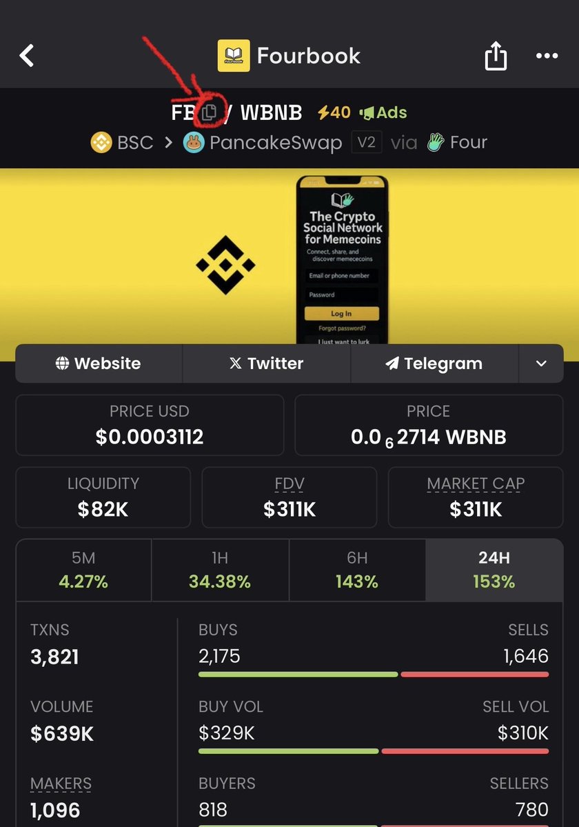 CryptoExpert101's tweet image. I just found out today that u can copy the ca on Dexscreener by tapping on ticker instead of scrolling down on dexscreener to the ca itself. Saves on time 

Just thought I’d share something so obvious LOL