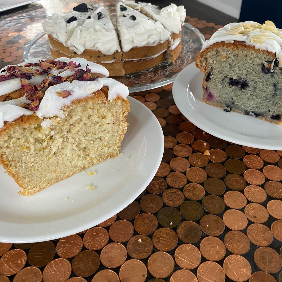 Rose and Pistachio, Blueberry Bakewell and Oreo cake available this weekend in the cafe. We’re open 11am - 3pm today and tomorrow, see you then!