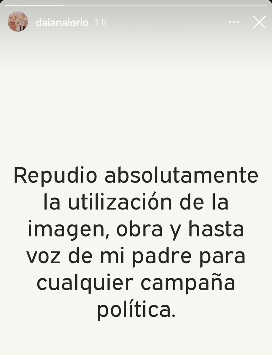 Daiana, hija de Ricardo en Instagram. #IorioEterno