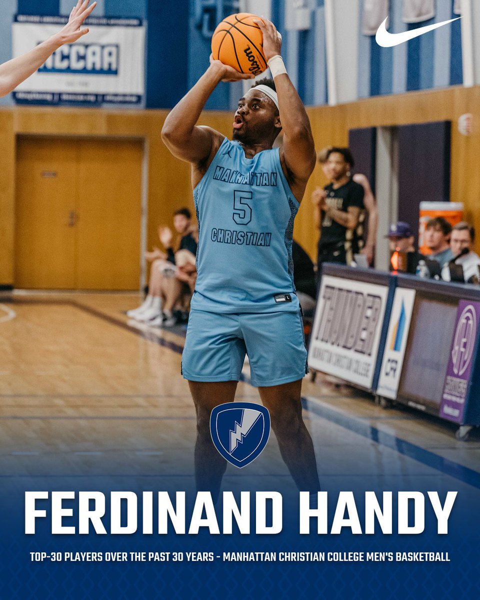 Top-30 Players Over the Past 30 Years ⛈️🏀

#️⃣2️⃣0️⃣ - Ferdinand Handy (2020-23)

⚡️2022-23 All-MCCC
⚡️2022-23 All-Region
⚡️8th All-Time in 3PT Field Goals Made (162)
⚡️9th All-Time in Free Throw % (78.6%)

<a href="/fergyferg35/">Ferdinand Handy Jr</a>

#RollThunder
