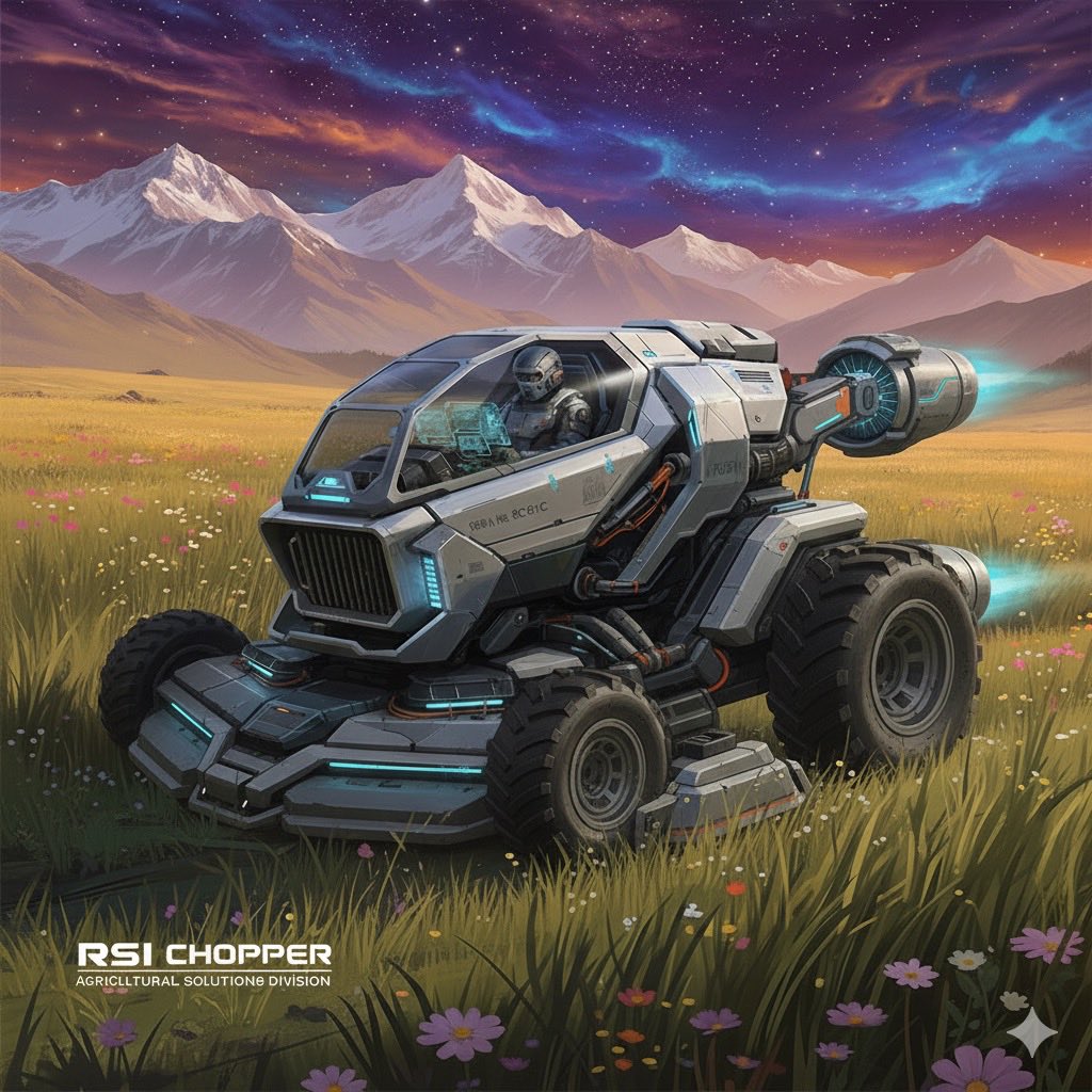 New Star Citizen concept vehicle announced: RSI Chopper, from their new ASD (Agricultural Solutions Division). #CitizenCon