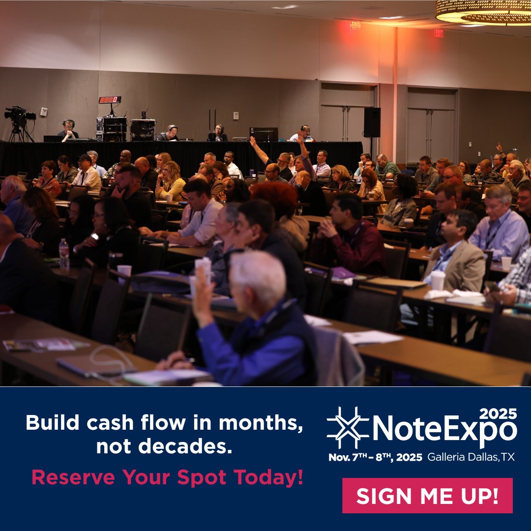 NoteExpo's tweet photo. Build cash flow in months, not decades.

Retirement plans take 30 years. The banking model takes months. At NoteExpo, you’ll learn how to compress your timeline and take control.

👉 Visit the website to register - https://t.co/QPeR3taOQW https://t.co/U0TIRErqyX