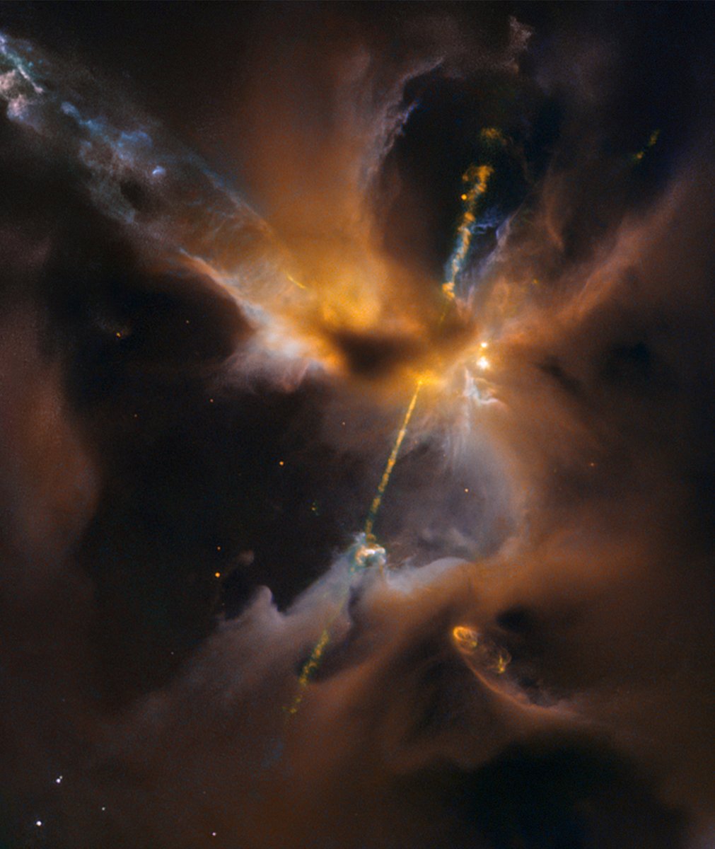 ISS_CASIS's tweet image. Hubble telescope captures the awakening of a new star. #stars #space