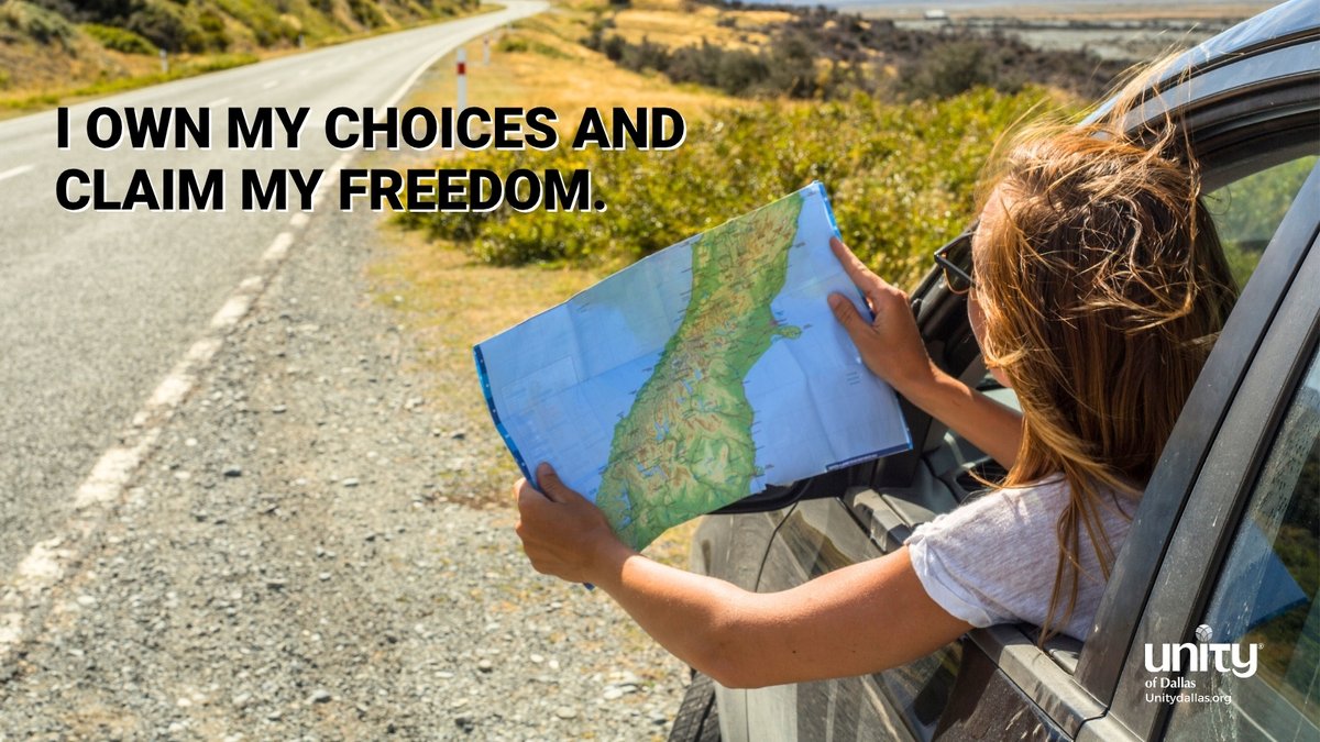 UnityDallas's tweet image. Freedom
“I OWN MY CHOICES AND CLAIM MY FREEDOM.”– Dailyword.com
#DailyWord #Unity #UnityDallas #Freedom