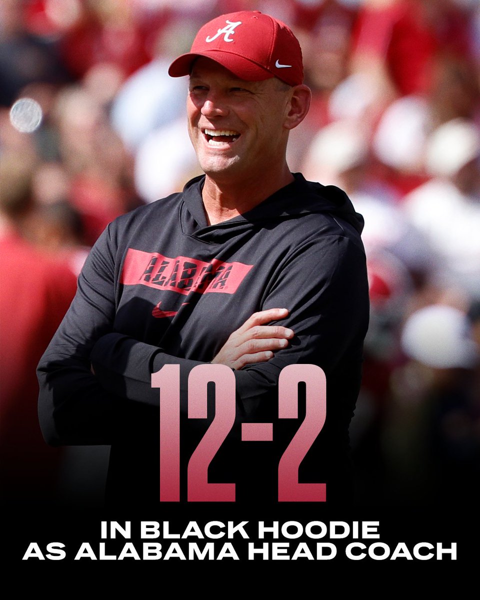 SECNetwork's tweet image. Hoodie SZN ⚫️ @AlabamaFTBL