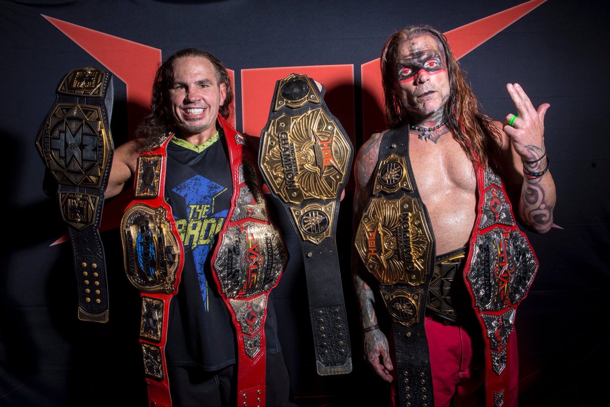 TheWrestleHQ's tweet image. 🚨 | BREAKING: #TNA #AEW #WWE 

TNA sources have told @FightfulSelect that The Hardys&apos; deals expire NEXT MONTH, unless an extension was quietly reached. 

TNA does hope to retain them.