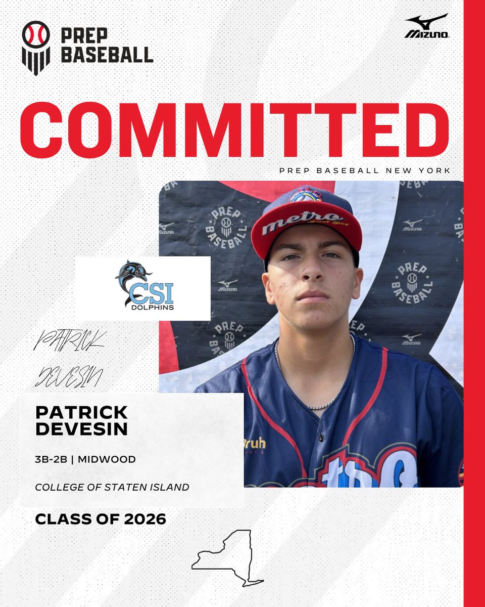 PrepBaseballNY's tweet image. 🚨Commitment Watch🚨

2026 3B/2B Patrick Devesin (Midwood) has committed to College of Staten Island

✅ 2024 NY State Games

👤 loom.ly/q7Kuexs

#congrats #committed