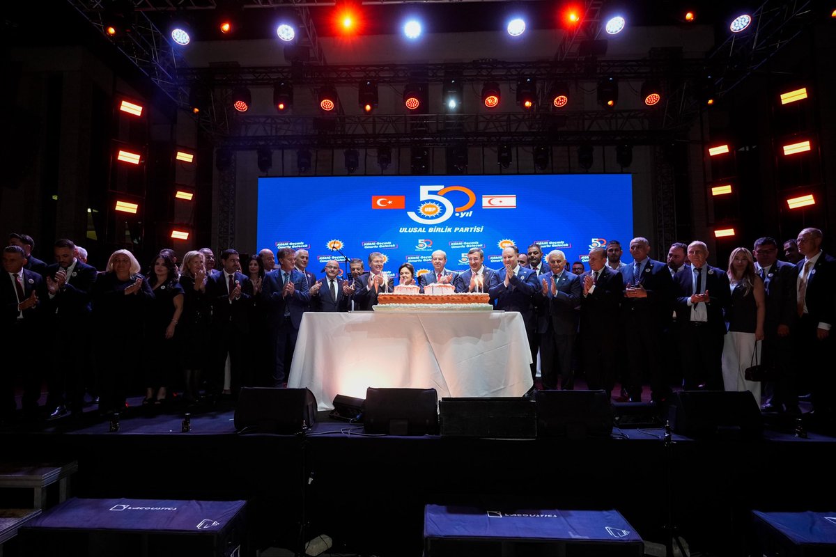 📍 Ulusal Birlik Partisi 50. Yıl Resepsiyonu – Lefkoşa

Kıbrıs Türk siyasetinin köklü çınarı Ulusal Birlik Partisi’nin 50. kuruluş yıl dönümünde Cumhurbaşkanı Sayın Ersin Tatar, Cumhuriyet Meclisi Başkanı Sayın Ziya Öztürkler, Başbakan Sayın Ünal Üstel, UBP mensupları ve kıymetli