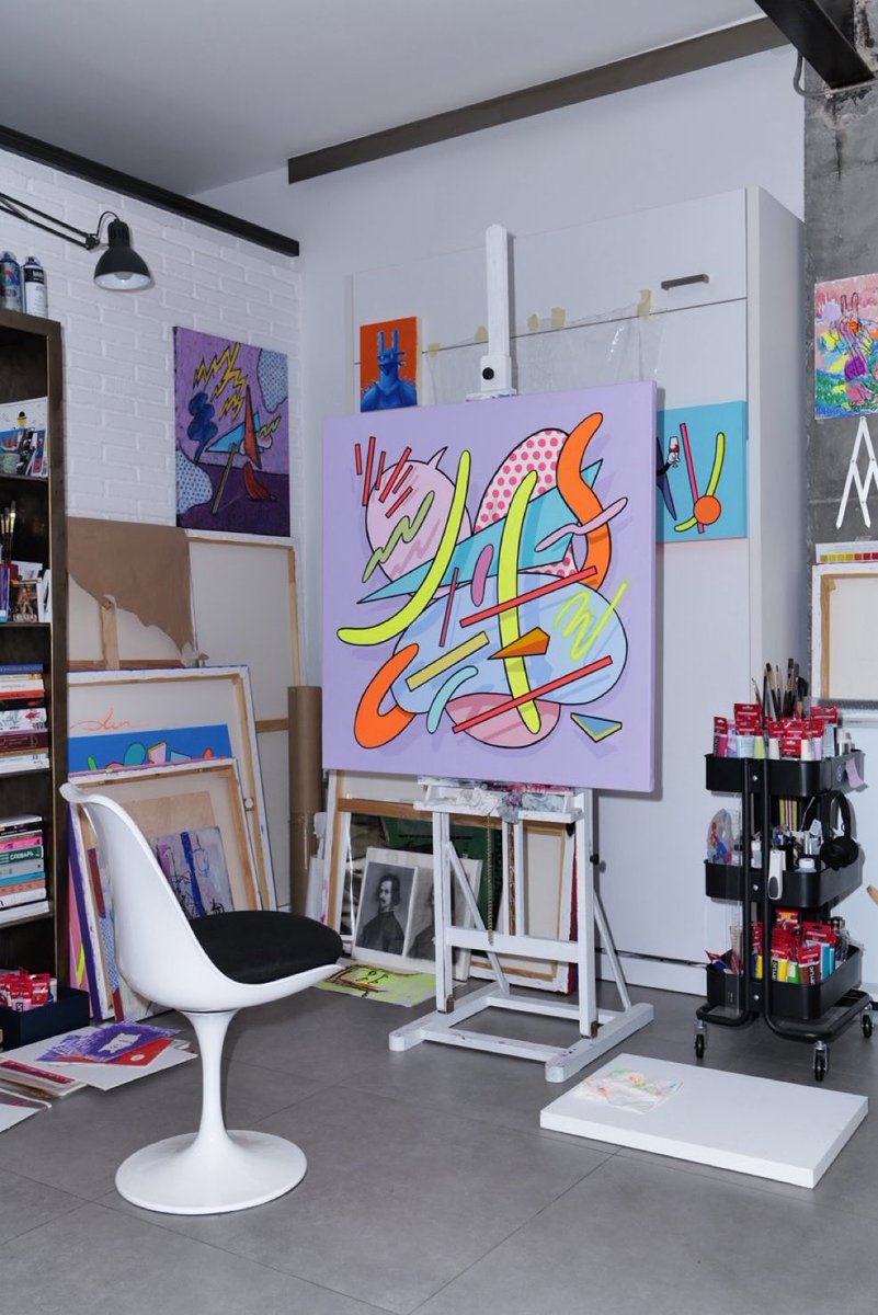 ‘Structure as Memory’ by <a href="/alexisolinart/">Alexis Olin</a> 

Love seeing an artist’s working space, takes you right to the soul ❤️
