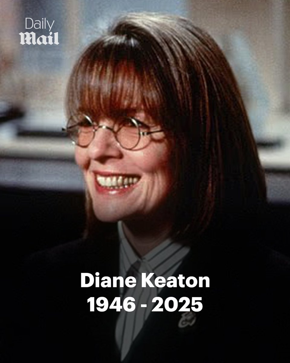 Daily_MailUS's tweet image. Diane Keaton, one of Hollywood’s most distinctive and beloved stars, has died at the age of 79 

Read more: trib.al/92Uz8b2