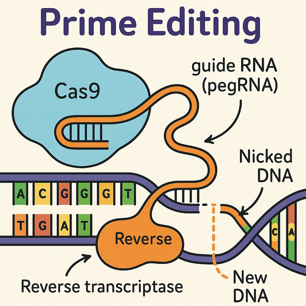 Dagorret_'s tweet image. Prime Editing: la nueva generación de edición del genoma más precisa (avance MIT 2025) dagorret.com.ar/prime-editing-…