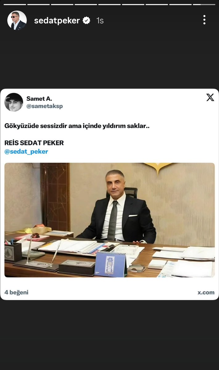 sametaksp's tweet image. REİS SEDAT PEKER
@sedat_peker