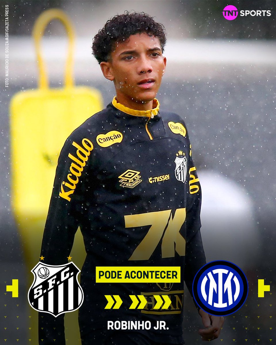 TNTSportsBR's tweet image. ROBINHO JR. PODE ESTAR DE SAÍDA DO SANTOS? 👀🇮🇹 O jovem atacante do Santos desperta interesse da Inter de Milão que já vem monitorando a joia de 17 anos e pode fazer uma oferta nas próximas janelas de transferências. A informação foi confirmada pelo comentarista @DonRicardinho .…