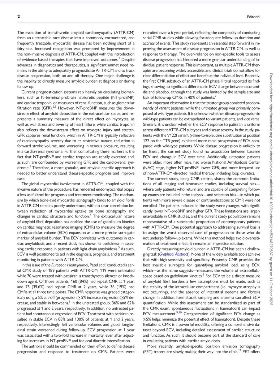 MasriAhmadMD's tweet image. Monitoring treatment response in ATTR-CM 

Paper by Patel et al from the NAC 
academic.oup.com/eurheartj/adva…

Tried to put it into perspective with a look into the future
academic.oup.com/eurheartj/adva…

#CardioTwitter