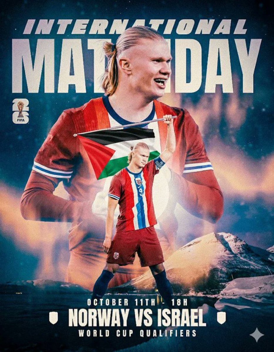 mmustafauzun's tweet image. İsrail&apos;e karşı Hat-Trick yapan Erling Haaland:

“Bu galibiyet Gazze’li mazlumlara armağan olsun”