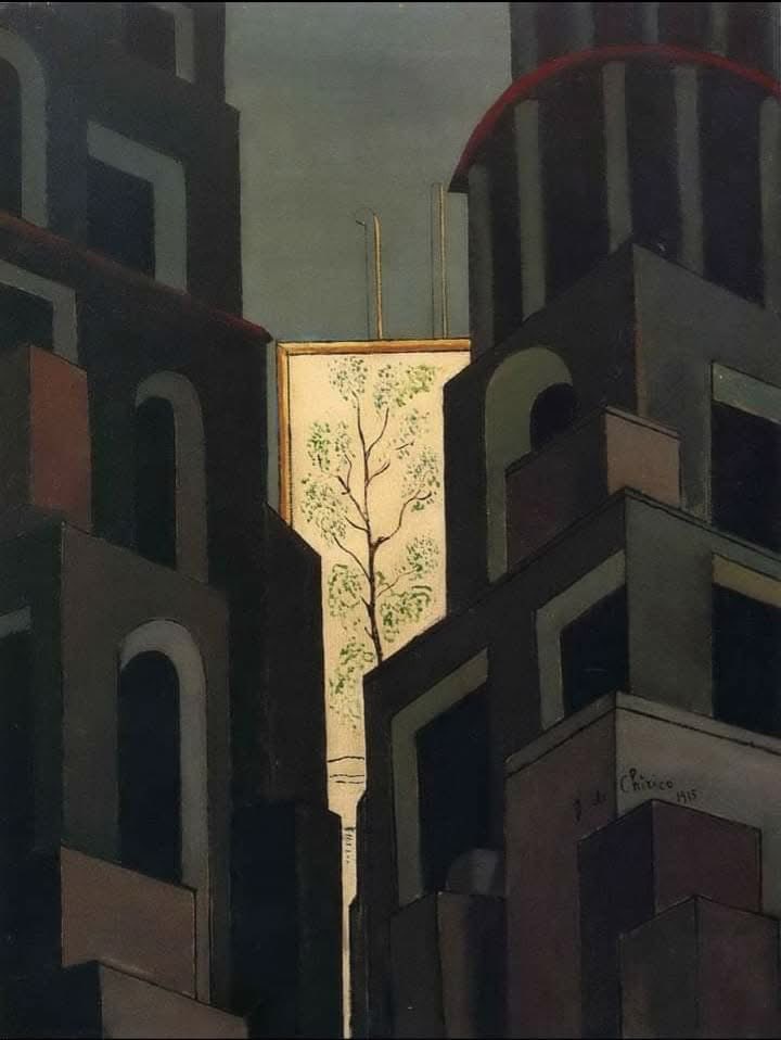 DavLucia's tweet image. Giorgio de Chirico
La purezza di un sogno 1915 collezione privata