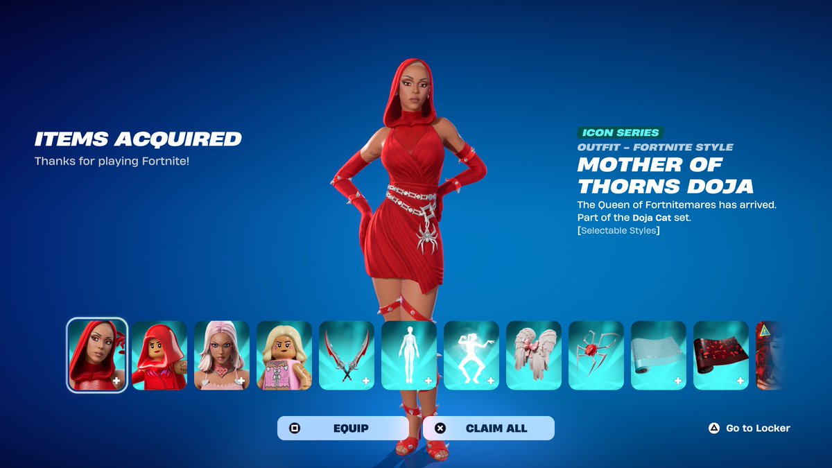FortniteFNLK's tweet image. Who still needs Fortnite Doja Cat skin? 🎁