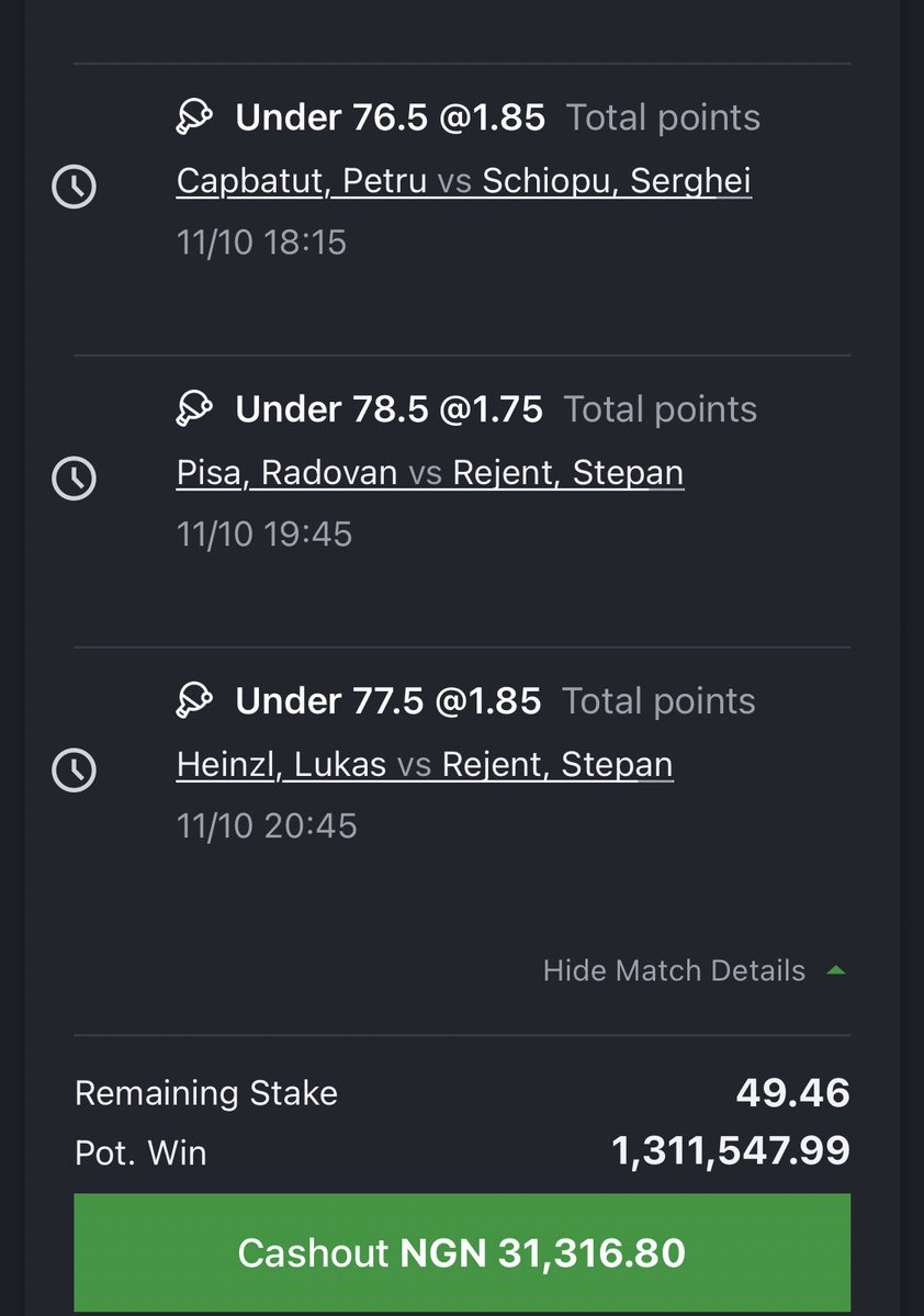 Jaytips001's tweet image. 26k odds TT CUT 1
15,500 odds cut 2 

So close to making history today damn 🔥🫴🏾

100 odds edit came home with series of 1 cut