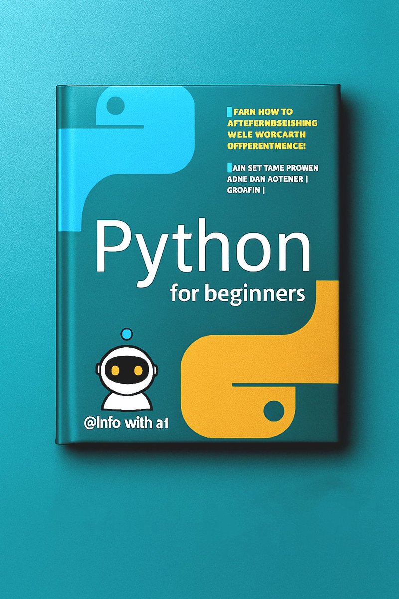 info_with_ai's tweet image. Learning PYTHON is so HARD.

So, I&apos;ve built a Complete PYTHON Guide in 21 days.

Includes this book:

→ syntax
→ keywords
→ and functions.

𝐖𝐨𝐫𝐭𝐡 $𝟐𝟗, 𝐛𝐮𝐭 𝐟𝐫𝐞𝐞 𝐭𝐨𝐝𝐚𝐲!

To get it, just:

1. Follow me to get DM
2. Like and Repost this post
3. Comment “PY”