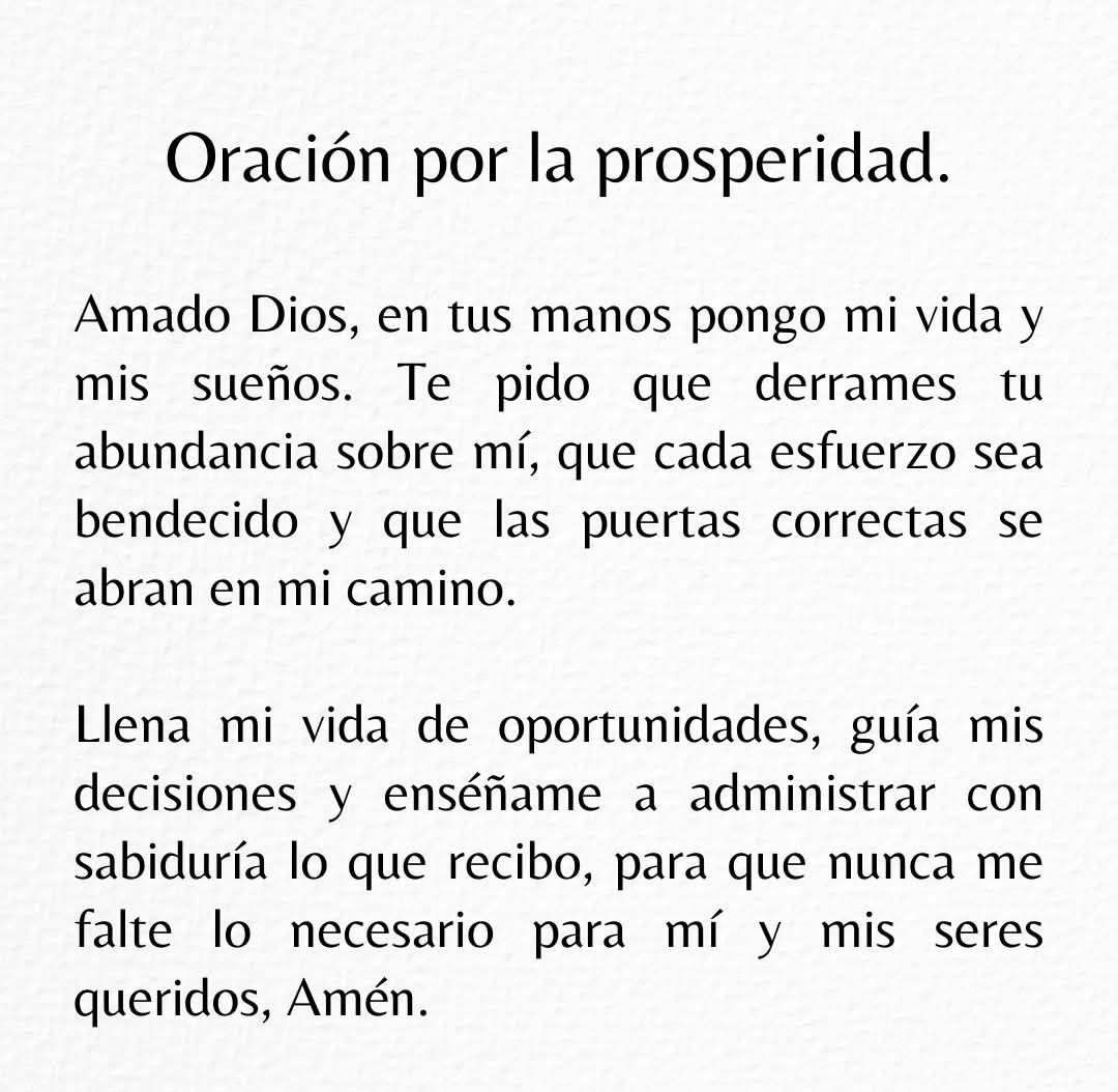 mioraciondehoy's tweet image. SE ROMPEN LAS CADENAS DE LA ESCASEZ.

¡VIENE PROSPERIDAD, SALUD Y GOZO PARA TI Y TU FAMILIA!

SI ASÍ LO CREES, ESCRIBE: AMÉN 🙏
