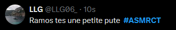 Escendre's tweet photo. Non content de faire preuve de mauvaise foi, voici le public toulonnais qui donne dans la poésie. Minable. Pleurez.  #ASMRCT https://t.co/rXUOaHjd2Q