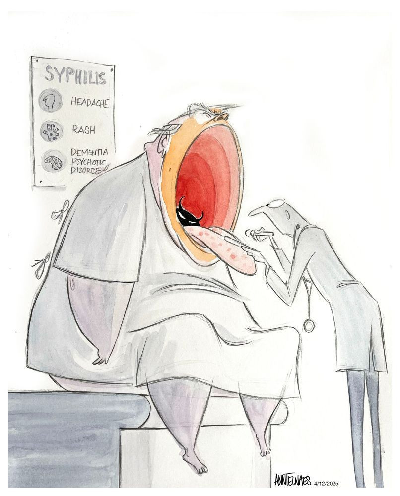 chrispobydd's tweet image. Cartoon by Ann Telnaes.