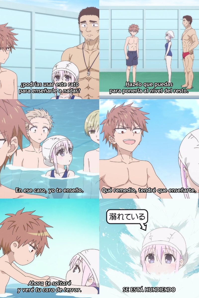AlexYSuCafe's tweet photo. Animexpress☕Kao ni Denai Kashiwada-san to🩷🧡 Ep2

nuestra dosis de azúcar de los sábados, ya está aquí, nada como un episodio de nata.... KASHIWADA ESTAS BIEN!?

a... que así es como ella nada y a Oota le toca enseñarle a nadar, pero no pierde la oportunidad para molestar https://t.co/IiOa4HhL8c