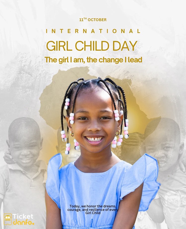 Ticketdanfo_'s tweet image. Happy International Girl Child Day 🩷

#girlchildday #internationalgirlchildday