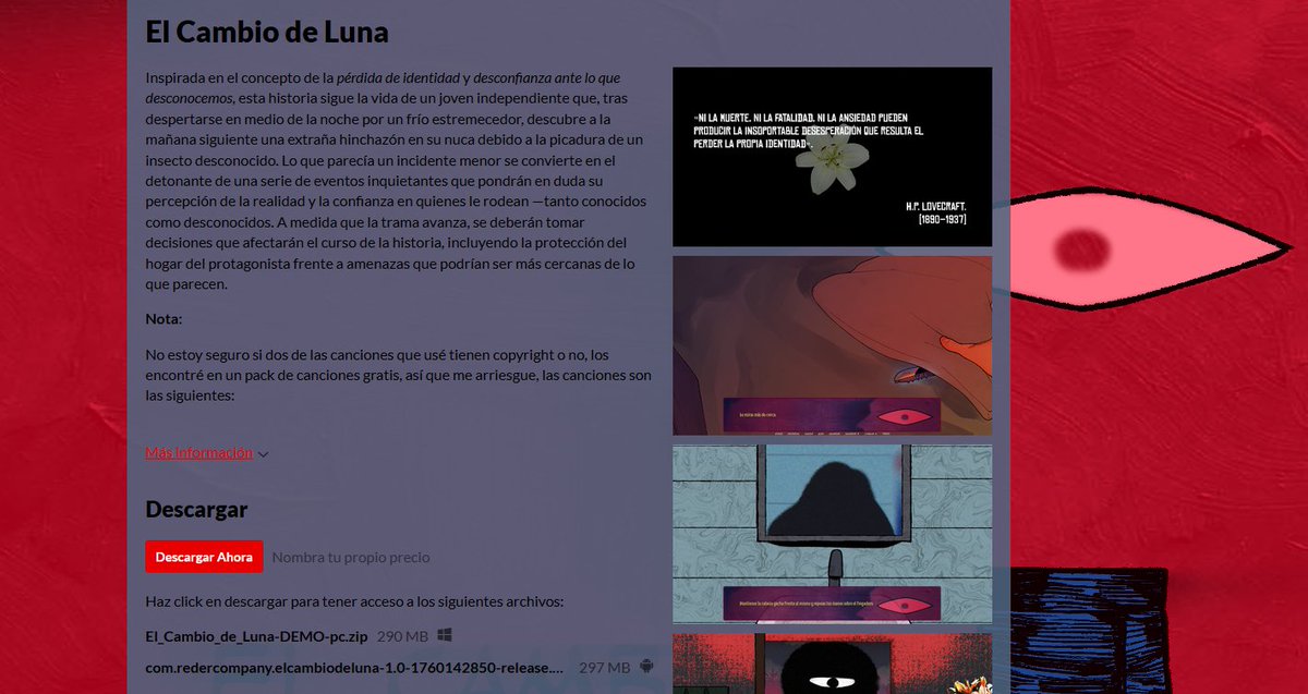 Rederztx's tweet image. ¡¡¡JUEGO DISPONIBLE AHORA EN ITCHIO!!! 👇👇👇
rederztx.itch.io/el-cambio-de-l…