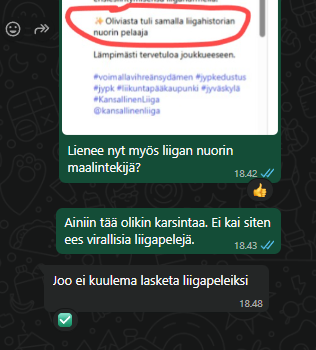 tuomson's tweet photo. @tkotimaki Lähteeni kertoo ettei laskettaisi liigapeliksi. Vähän irrallinen tämä pitkä karsintasarja tuntuu olevan. En oikein saa kiinni sen tarpeellisuudesta. Mukana esimerkiksi HJK Akatemia?? #kansallinenliiga https://t.co/17xP1hTV3R