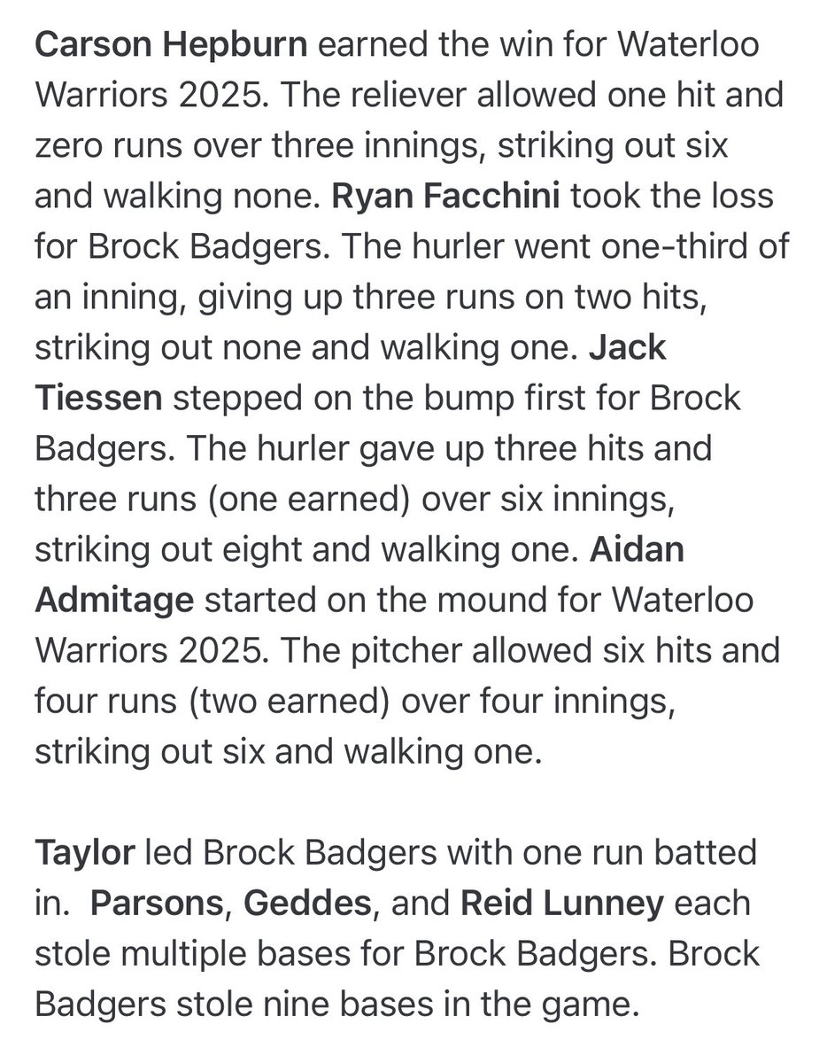 Brock Baseball tweet media