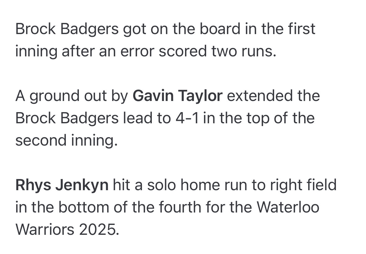 Brock Baseball tweet media