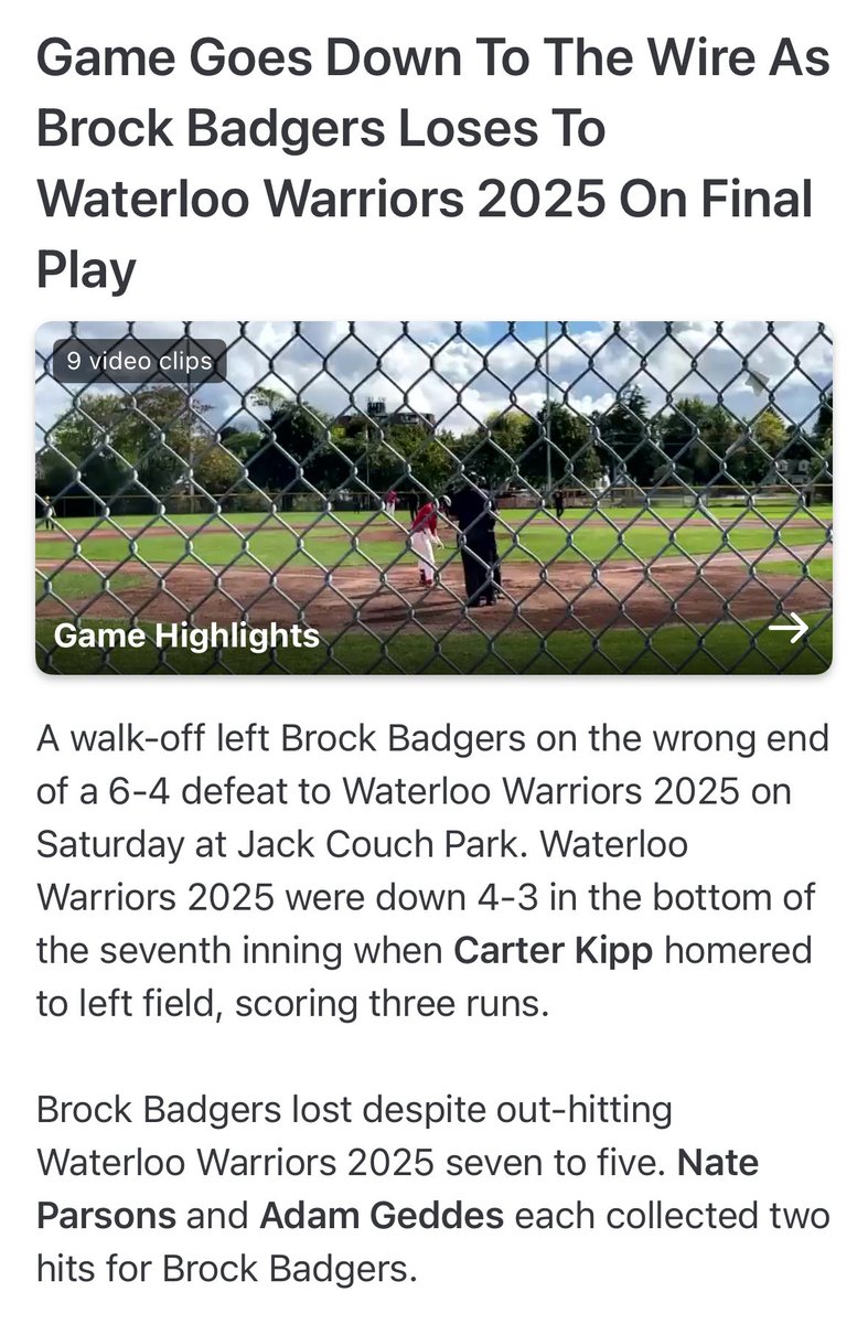 Brock Baseball tweet media