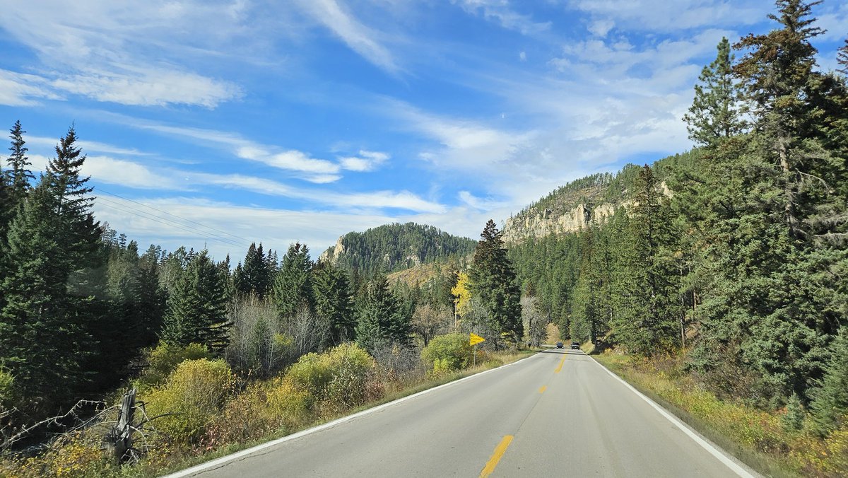 Legendary Indian Taco at Cheyenne Crossing then a drive thru Spearfish Canyon. Still some good fall colors but we missed the peak of the leaves changing by a few weeks